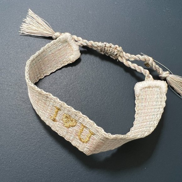 Kendra Scott I Heart You Gold Friendship Bracelet - Picture 1 of 2